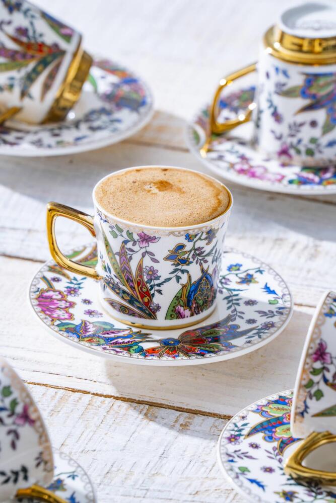Abigal 6 Kişilik Kahve Fincanı Takımı - 90 ml - 1