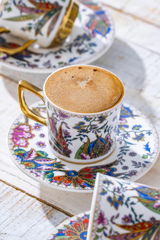 Abigal 6 Kişilik Kahve Fincanı Takımı - 90 ml - 6