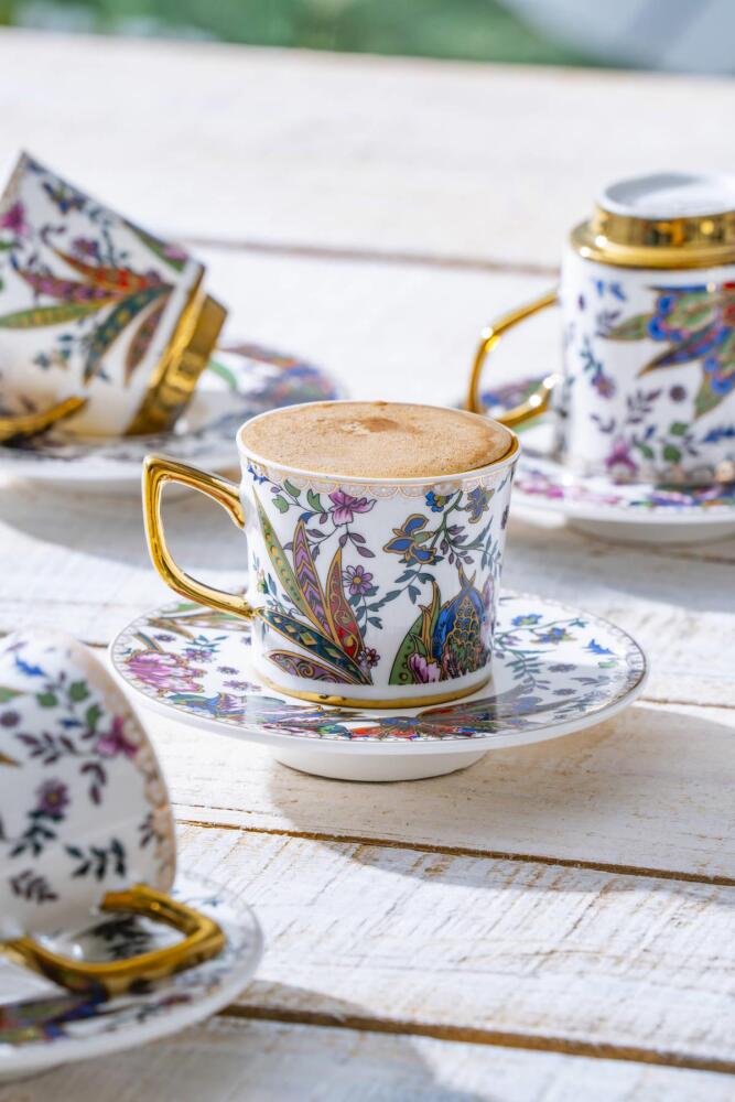 Abigal 6 Kişilik Kahve Fincanı Takımı - 90 ml - 8