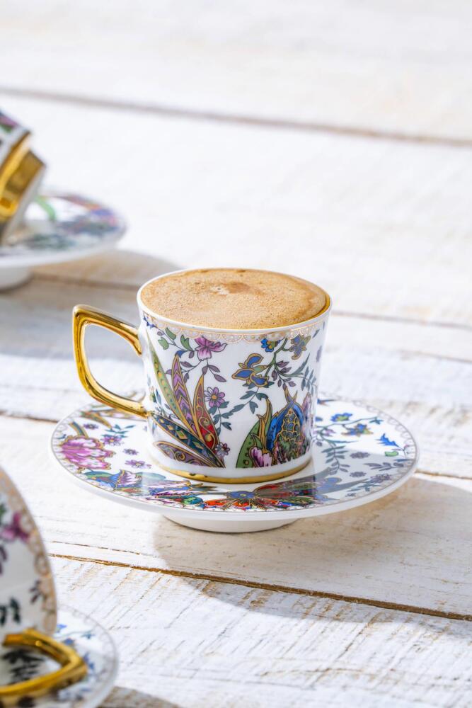 Abigal 6 Kişilik Kahve Fincanı Takımı - 90 ml - 9