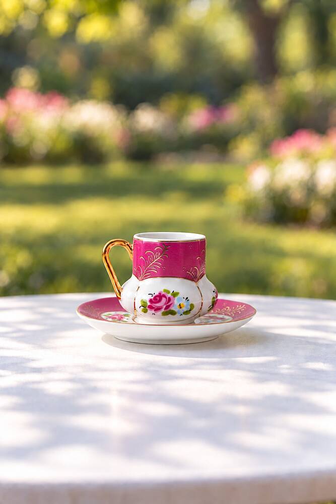Açelya 6 Kişilik Mini Kahve Fincan Takımı - 60 ml - 4