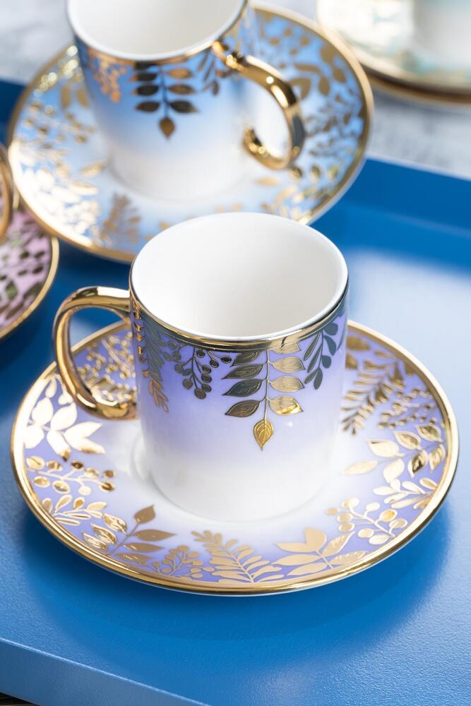 Adelina 6 Kişilik Kahve Fincanı Takımı - 90 ml - 8