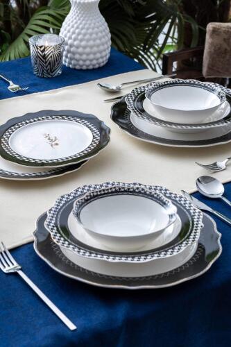 Adena 6 Kişilik 24 Parça Yemek Takımı - Acar