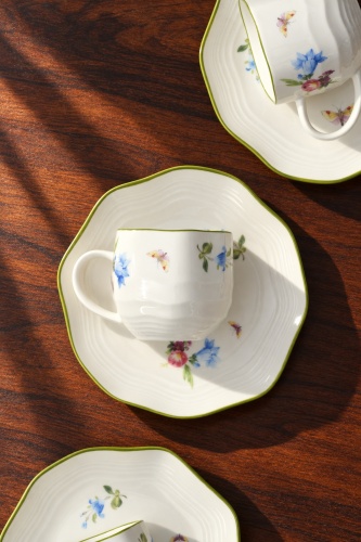 Ailsa 6 Kişilik Porselen Kahve Fincan Takımı - 90 ml - 3