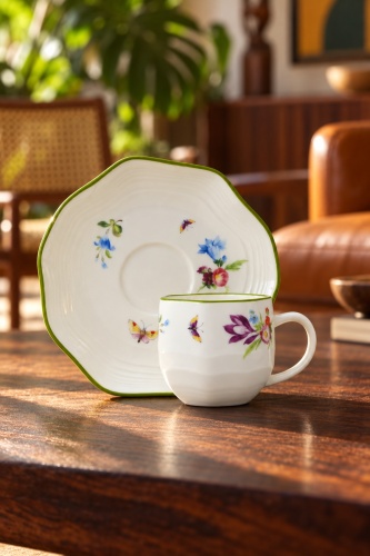 Ailsa 6 Kişilik Porselen Kahve Fincan Takımı - 90 ml - 4