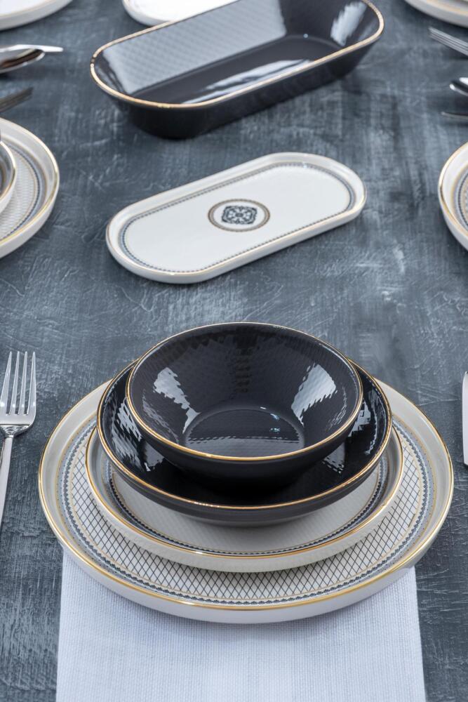 Alexxi 27 Piece Dinner Set For 6 People - 8
