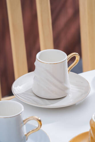 Allegra 6 Kişilik Kahve Fincan Takımı - 90 ml - 6