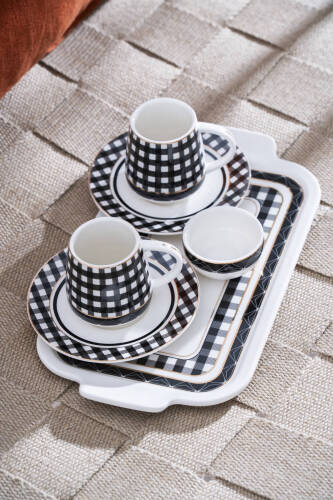 Almond 2 Kişilik Tepsili Kahve Fincan Takımı - 100 ml - Acar