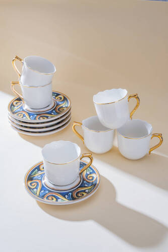 Alviera 6 Kişilik Kahve Fincan Takımı - 90 ml - Acar