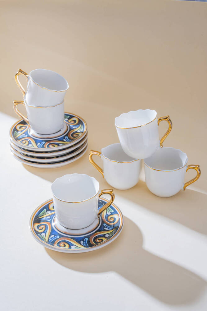 Alviera 6 Kişilik Kahve Fincan Takımı - 90 ml - 1