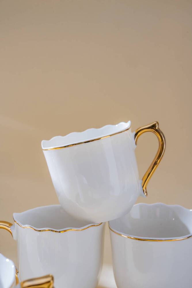 Alviera 6 Kişilik Kahve Fincan Takımı - 90 ml - 2