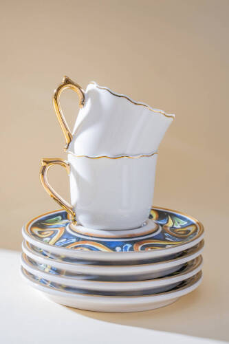 Alviera 6 Kişilik Kahve Fincan Takımı - 90 ml - 3