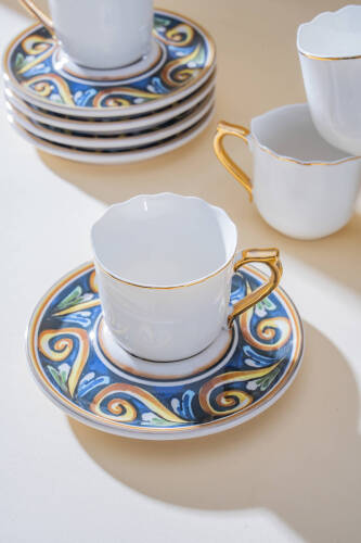 Alviera 6 Kişilik Kahve Fincan Takımı - 90 ml - 4