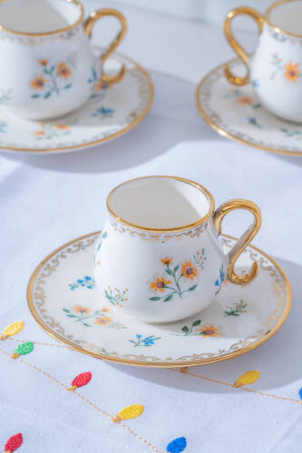 Amolet 6 Kişilik Kahve Fincan Takımı - 100 ml - Acar