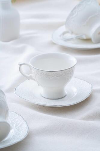 Angela 6 Kişilik Silver Çay Fincanı Takımı - 220 ml - Acar