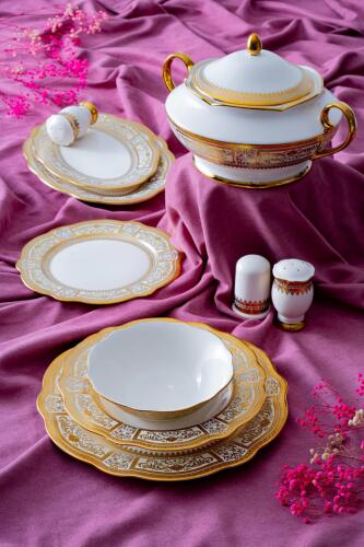 Anjelica 12 Kişilik 60 Parça Yemek Takımı - Queen Victoria