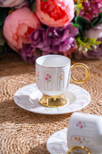 Aren 6 Kişilik Kahve Fincanı Takımı - 90 ml - Acar