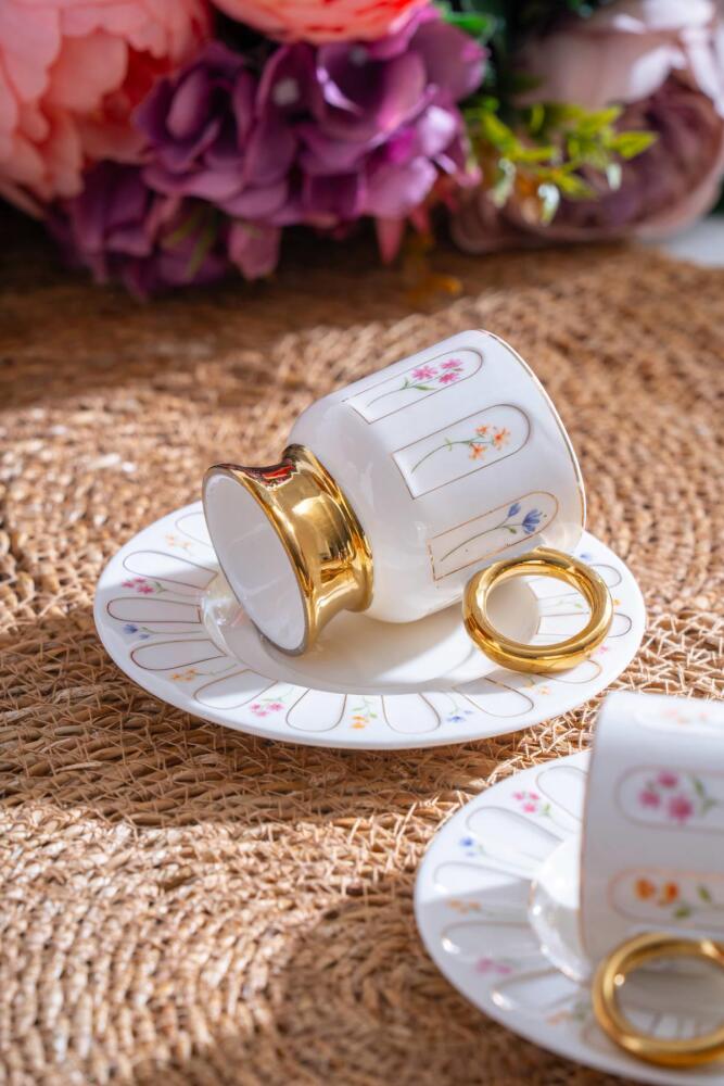 Aren 6 Kişilik Kahve Fincanı Takımı - 90 ml - 3