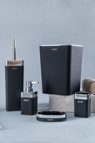 Aria 5 Parça Akrilik Banyo Seti - Krom - Acar