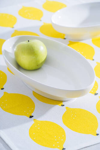 Aria Oval Porselen Tabak - 25 cm - Acar