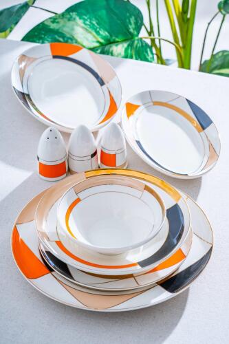 Arieta 54 Parça 12 Kişilik Porselen Yemek Takımı - Acar