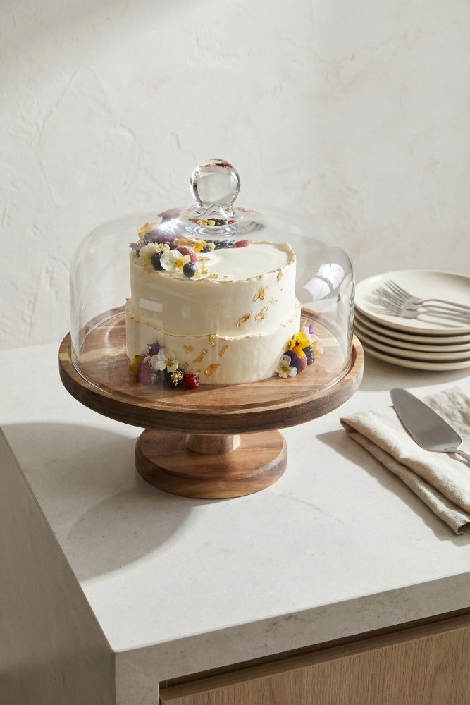 Arlina Akasya Ağacı Ayaklı Pasta Standı - 27 cm - 2