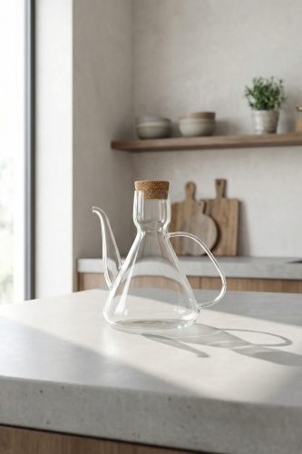 Arlina Akasya Kapaklı Cam Yağdanlık - 1000 ml - 2