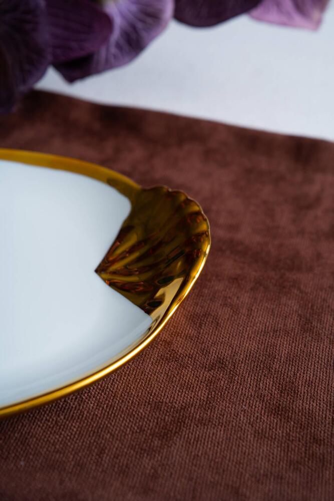 Arven Oval Gold Sunum Tepsisi - 33 cm - 3