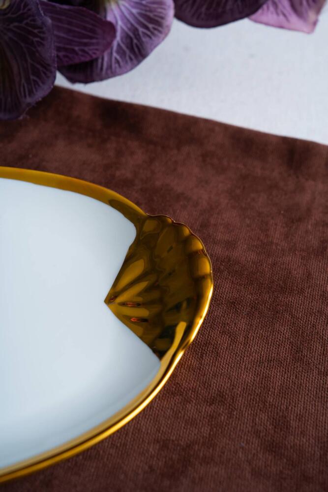Arven Oval Gold Sunum Tepsisi - 33 cm - 4