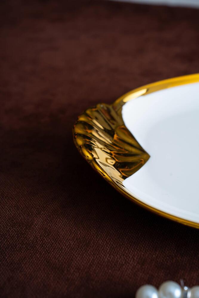 Arven Oval Gold Sunum Tepsisi - 33 cm - 5