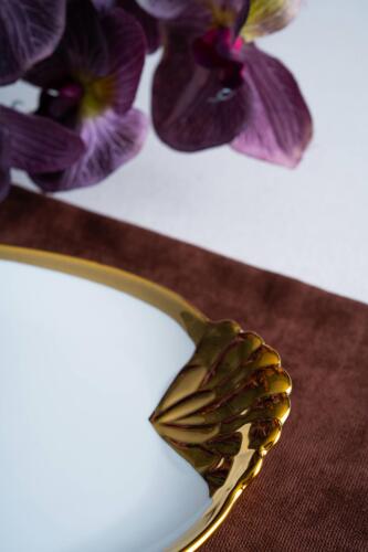 Arven Oval Gold Sunum Tepsisi - 41 cm - 4