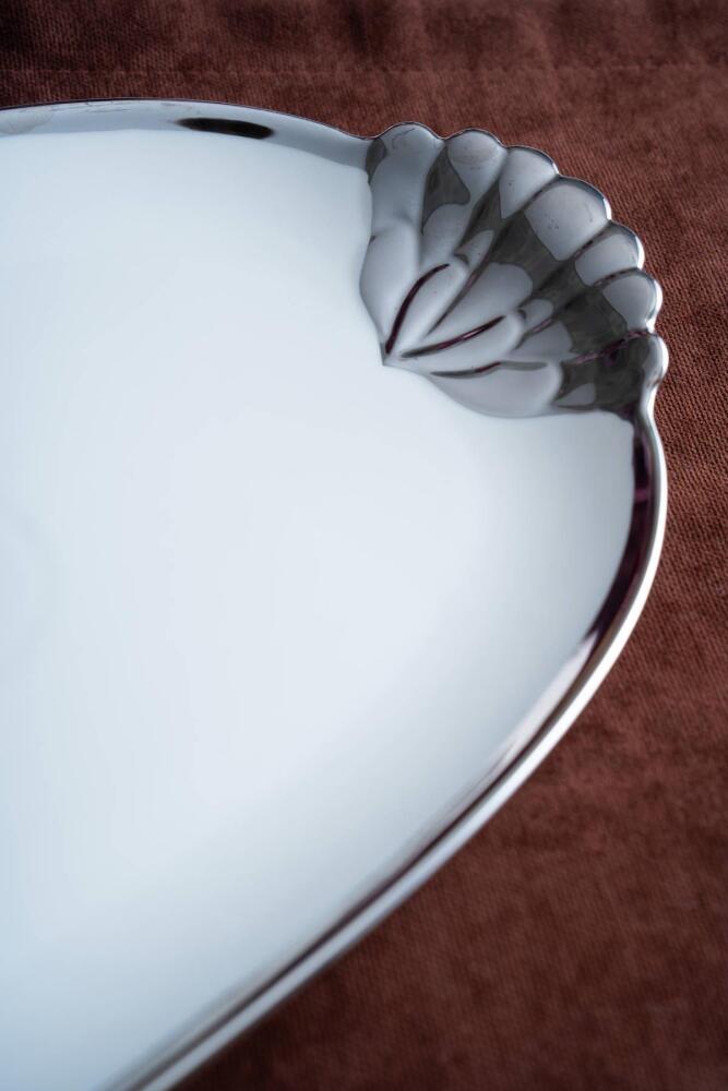 Arven Oval Silver Sunum Tepsisi - 41 cm - 15