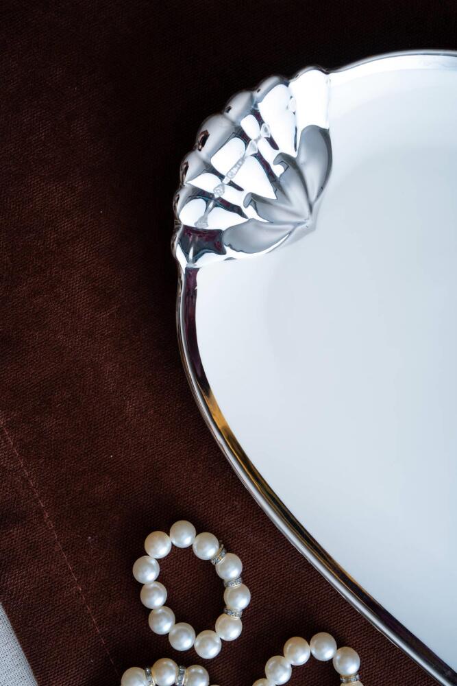 Arven Oval Silver Sunum Tepsisi - 41 cm - 17