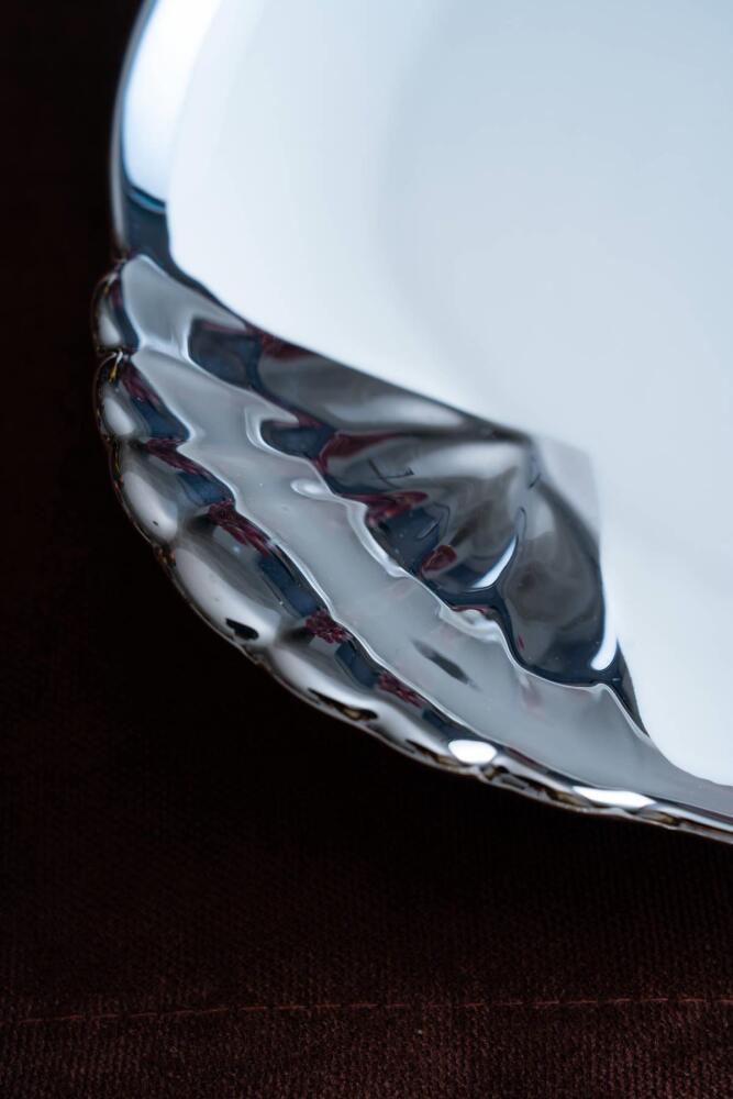 Arven Oval Silver Sunum Tepsisi - 45 cm - 6