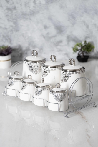 Astar 8 Parça Baharat Seti - Silver 