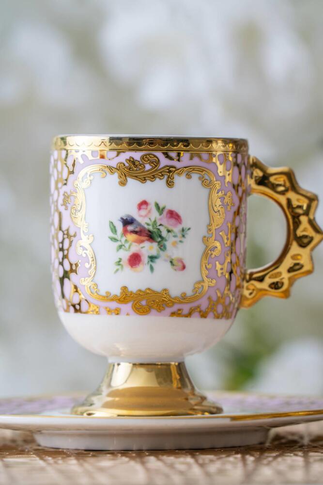 Astoeia 6 Kişilik Kahve Fincan Takımı - 90 ml - 14