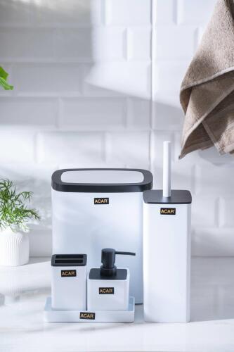 Astoria Akrilik 5 Parça Banyo Seti - Beyaz 
