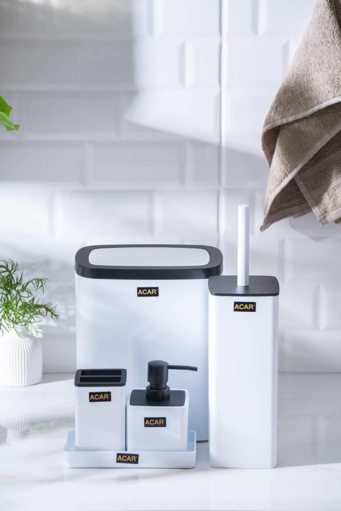 Astoria Akrilik 5 Parça Banyo Seti - Beyaz - 1