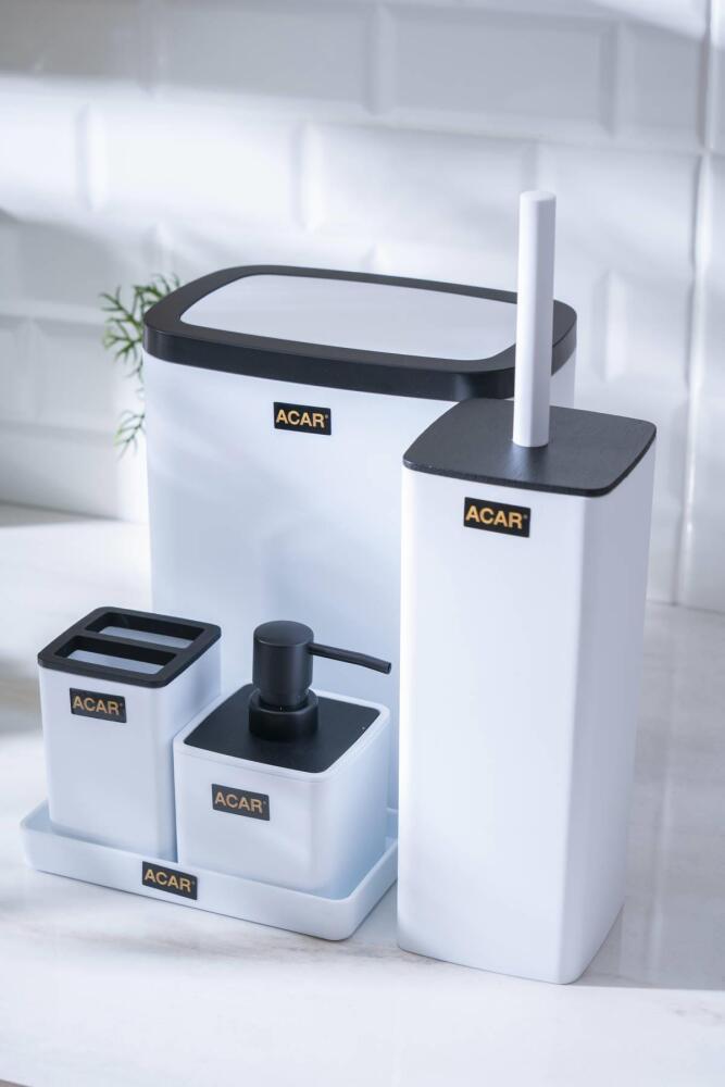 Astoria Akrilik 5 Parça Banyo Seti - Beyaz - 2