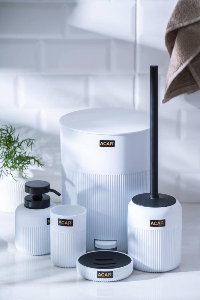 Astoria Akrilik 5 Parça Banyo Seti - Beyaz - 1