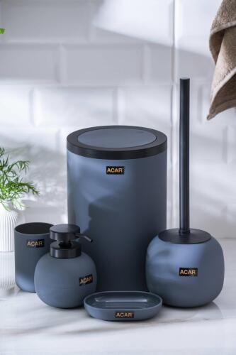 Astoria Akrilik 5 Parça Banyo Seti - Gri - 4