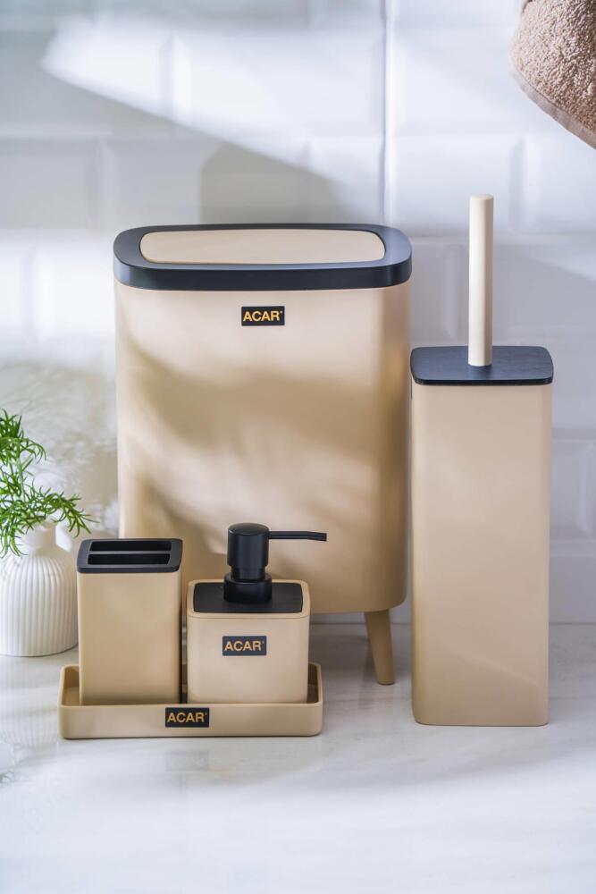 Astoria Akrilik 5 Parça Banyo Seti - Krem - 1