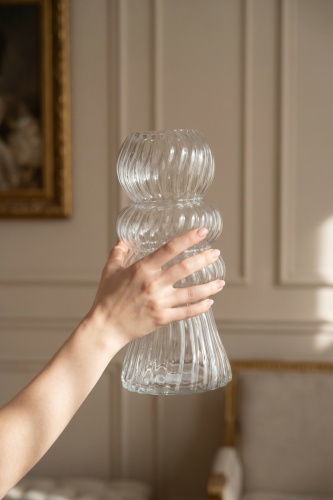 Aura Boğum Cam Vazo - 30 cm - 3