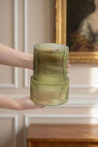 Aura Cam Vazo Yeşil - 20 cm - 3