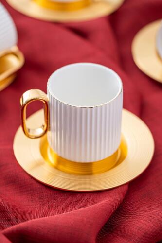 Aurora 6 Kişilik Kahve Fincanı Takımı - 90 ml - Acar