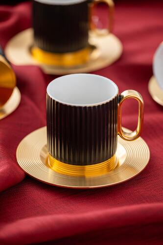 Aurora 6 Kişilik Kahve Fincanı Takımı - 90 ml - Acar