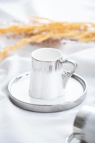 Aurora Duo 2 Kişilik Porselen Kahve Fincanı Takımı - 90 ml - 1