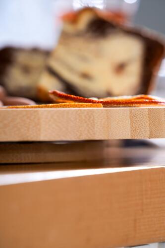 Bamboo Rotating Presentation Plate - 30 cm - 2