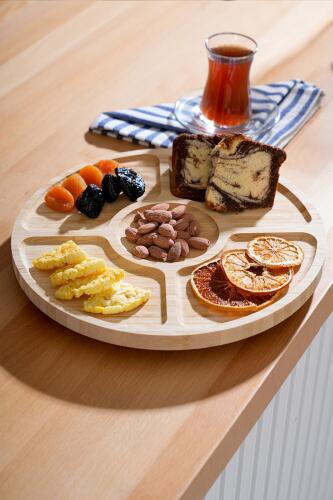 Bamboo Rotating Presentation Plate - 30 cm - 3