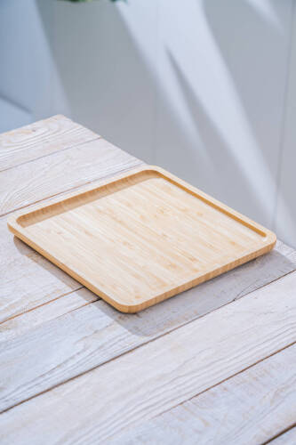 Bamboo Square Plate - 25 Cm - 1